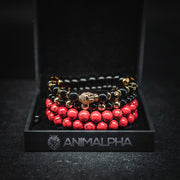 Buddha Set - Gold / Red