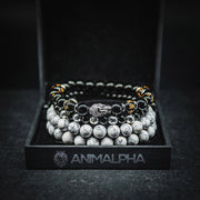 Buddha Set - Silver / White