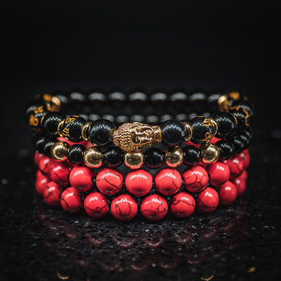 Buddha Set - Gold / Red