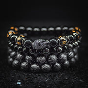 Buddha Set - Black on Black